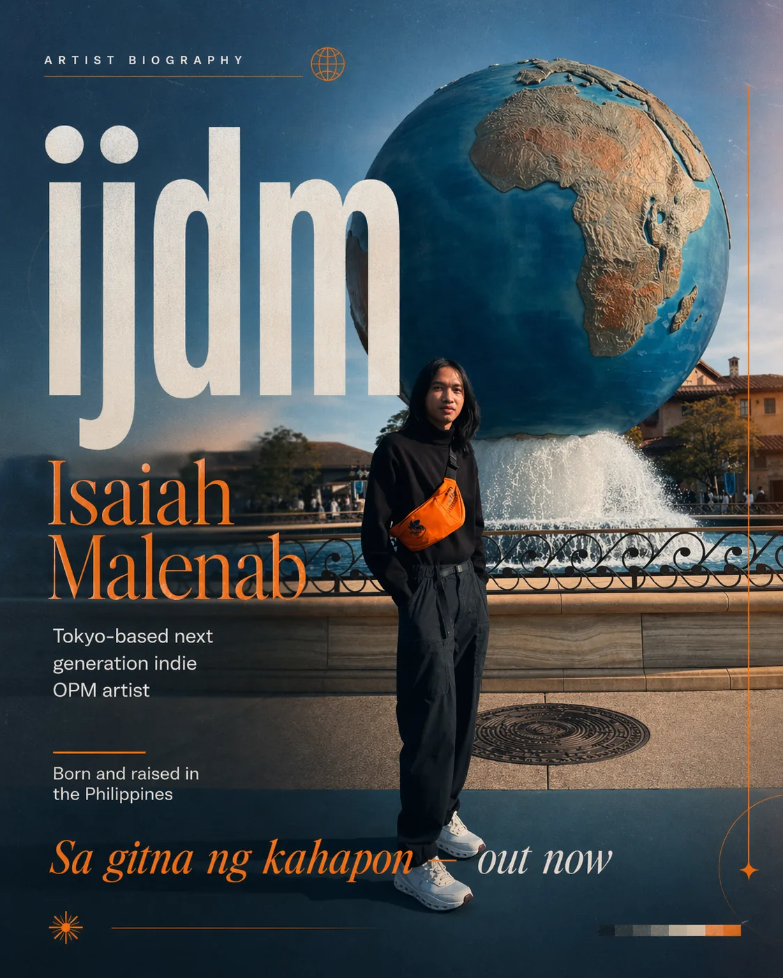 Artist biography poster for ijdm, Isaiah Malenab